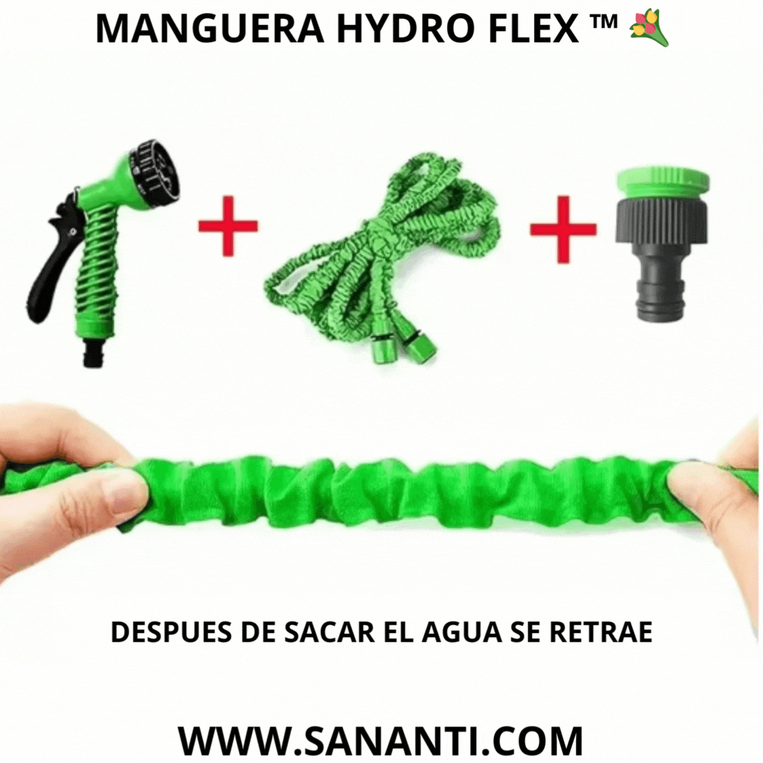 HYDRO FLEX ™ Manguera Retráctil Expandible 22.5 metros