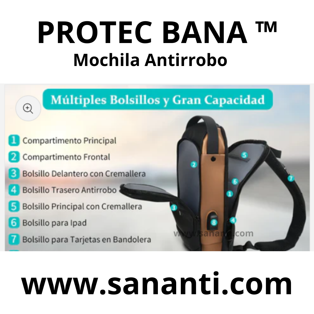 PROTEC BANA™ MOCHILA ANTIRROBO